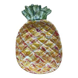 Pineapple Shaped Serving‎ Plate Decorative Fruit Dish Tray Home Decor